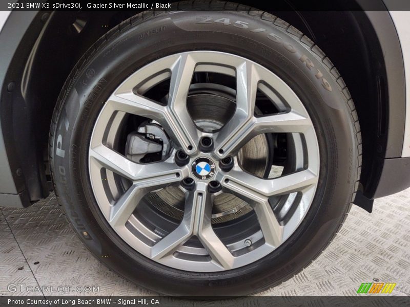 Glacier Silver Metallic / Black 2021 BMW X3 sDrive30i