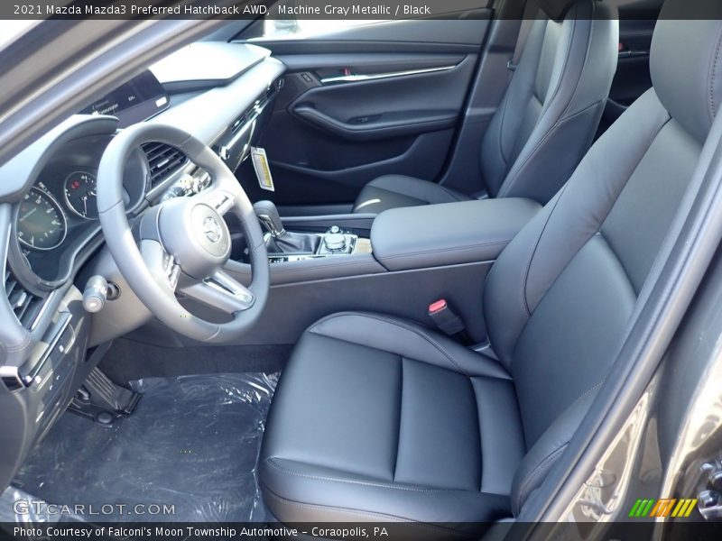 Front Seat of 2021 Mazda3 Preferred Hatchback AWD