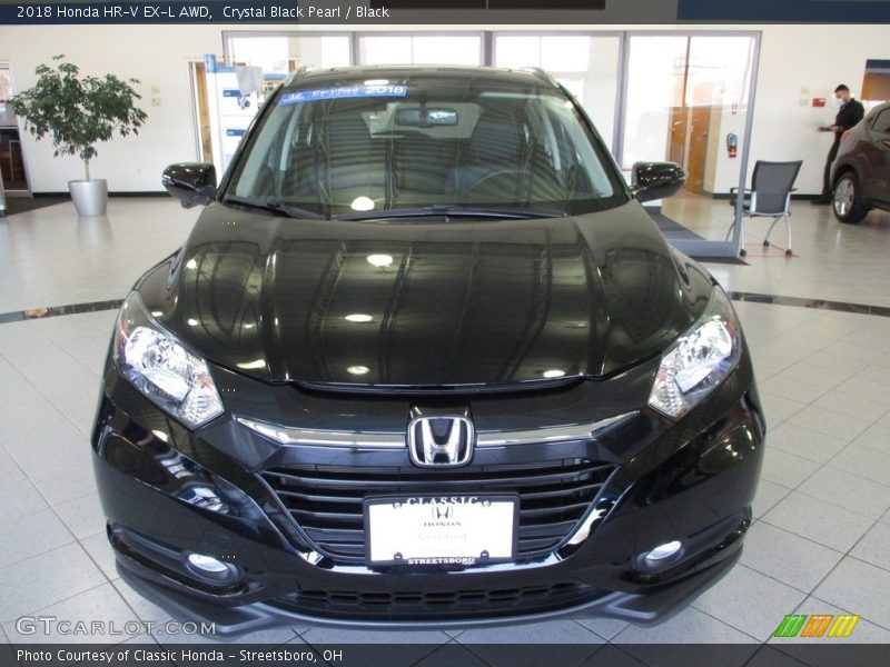 Crystal Black Pearl / Black 2018 Honda HR-V EX-L AWD