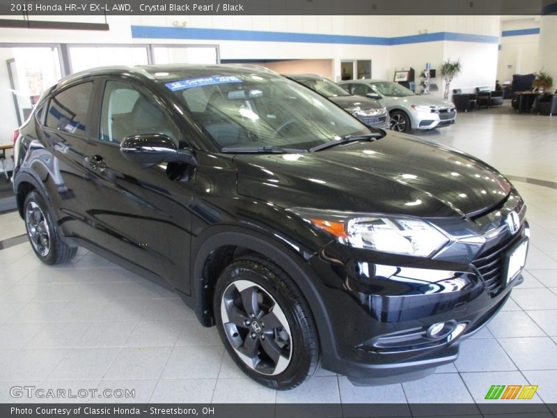 Crystal Black Pearl / Black 2018 Honda HR-V EX-L AWD