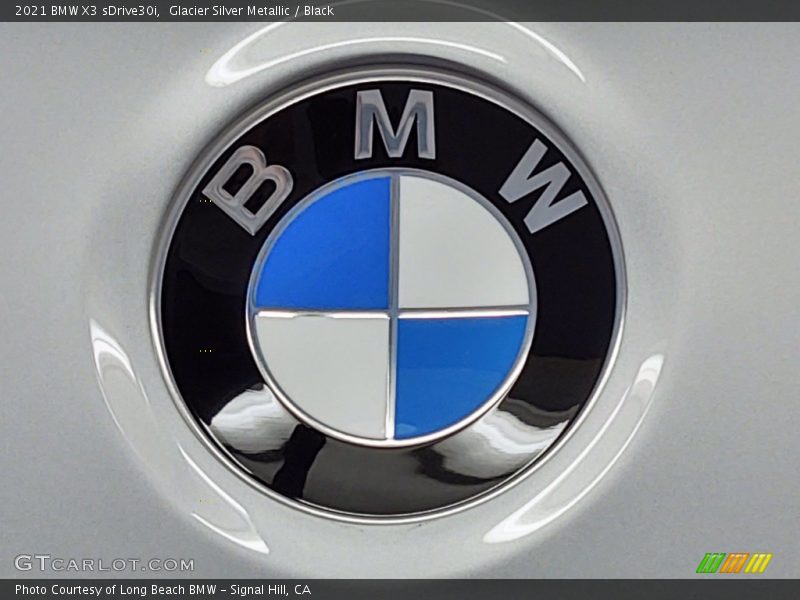 Glacier Silver Metallic / Black 2021 BMW X3 sDrive30i