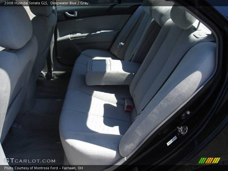 Deepwater Blue / Gray 2008 Hyundai Sonata GLS