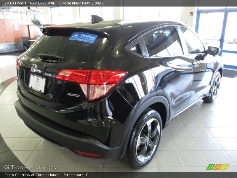 Crystal Black Pearl / Black 2018 Honda HR-V EX-L AWD