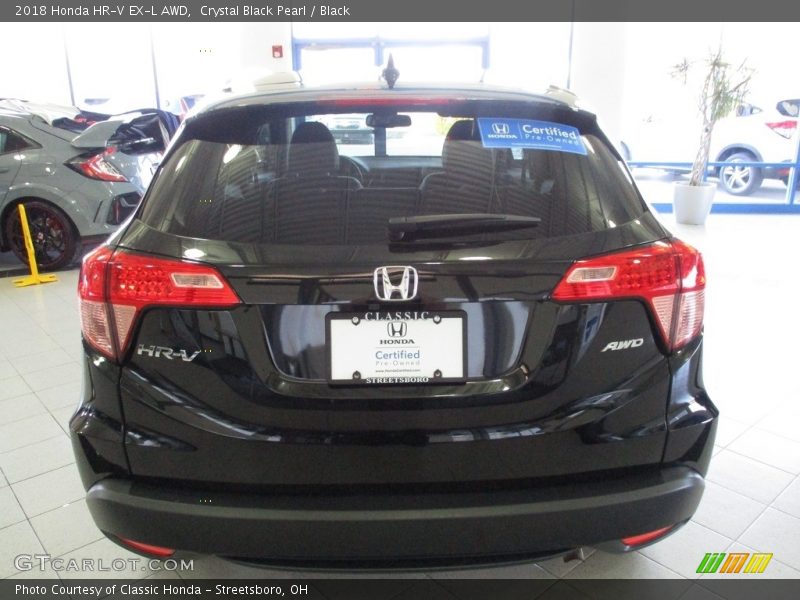 Crystal Black Pearl / Black 2018 Honda HR-V EX-L AWD