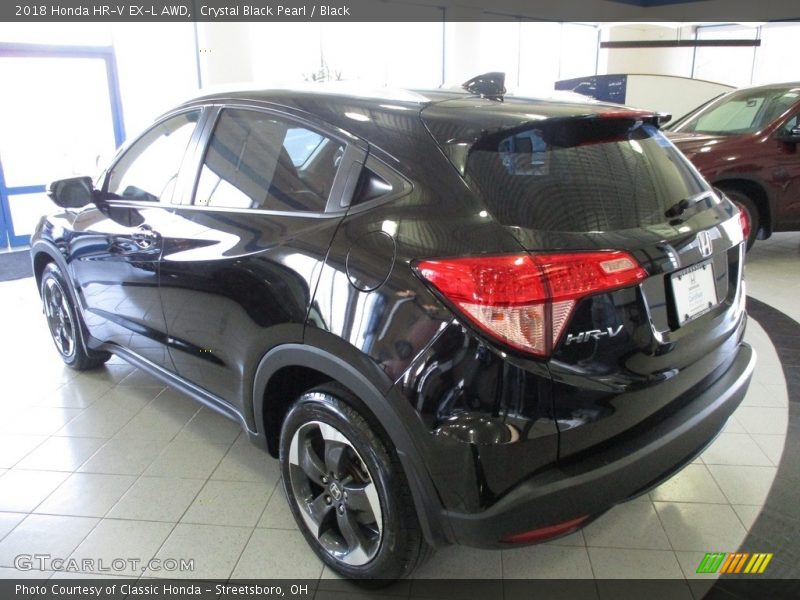 Crystal Black Pearl / Black 2018 Honda HR-V EX-L AWD