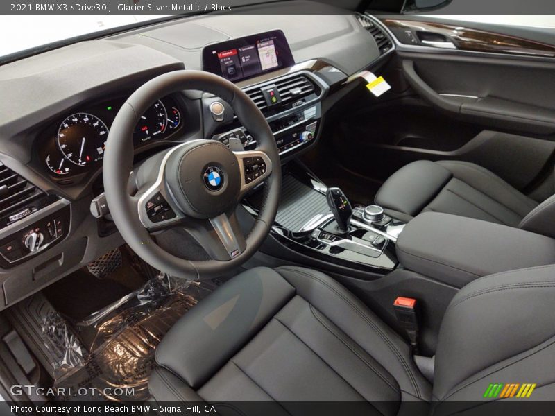 Glacier Silver Metallic / Black 2021 BMW X3 sDrive30i