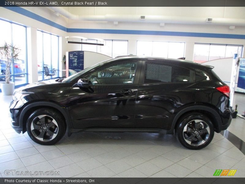 Crystal Black Pearl / Black 2018 Honda HR-V EX-L AWD