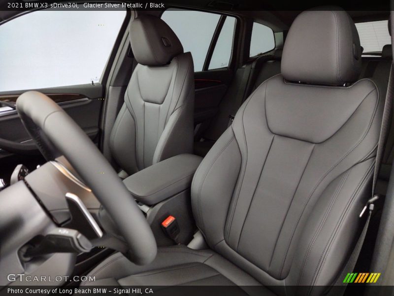 Glacier Silver Metallic / Black 2021 BMW X3 sDrive30i