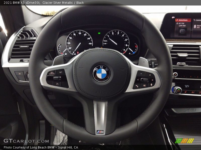 Glacier Silver Metallic / Black 2021 BMW X3 sDrive30i