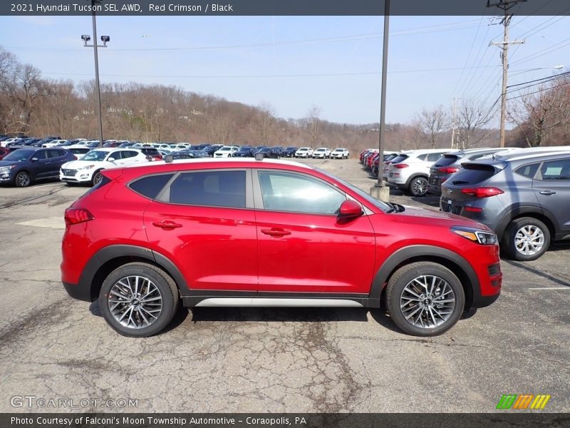 Red Crimson / Black 2021 Hyundai Tucson SEL AWD