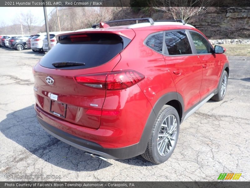 Red Crimson / Black 2021 Hyundai Tucson SEL AWD