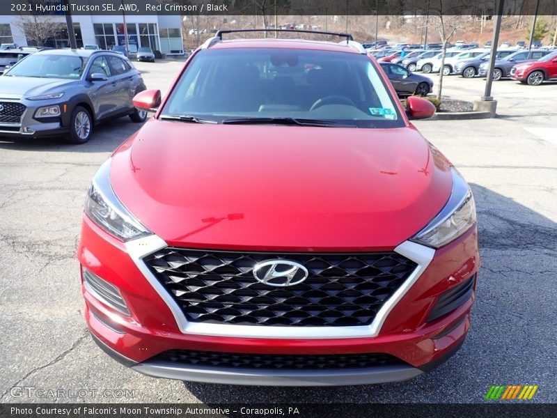 Red Crimson / Black 2021 Hyundai Tucson SEL AWD