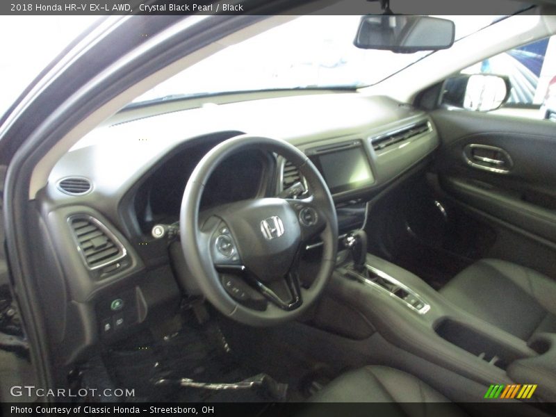 Crystal Black Pearl / Black 2018 Honda HR-V EX-L AWD