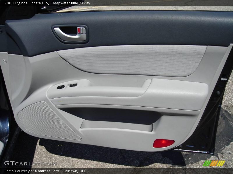 Deepwater Blue / Gray 2008 Hyundai Sonata GLS