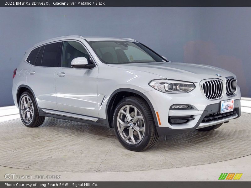 Glacier Silver Metallic / Black 2021 BMW X3 sDrive30i