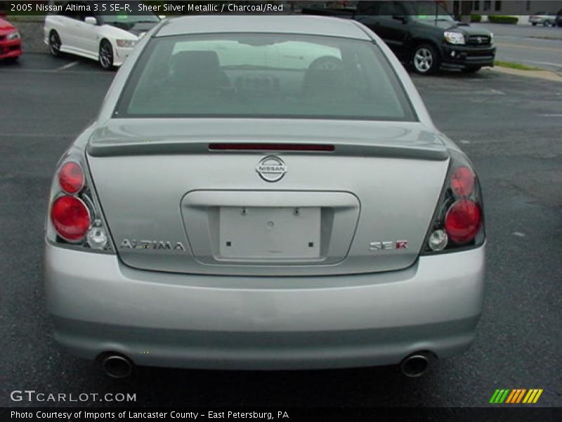 Sheer Silver Metallic / Charcoal/Red 2005 Nissan Altima 3.5 SE-R