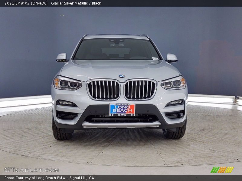 Glacier Silver Metallic / Black 2021 BMW X3 sDrive30i