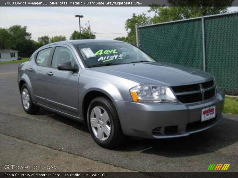 Silver Steel Metallic / Dark Slate Gray/Light Slate Gray 2008 Dodge Avenger SE