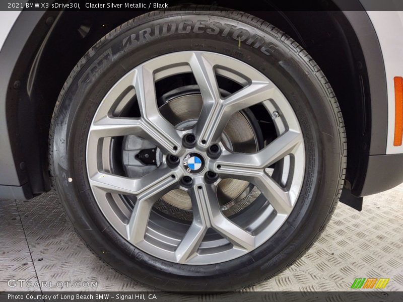 Glacier Silver Metallic / Black 2021 BMW X3 sDrive30i