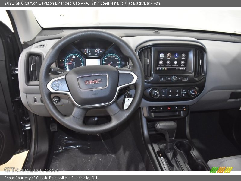 Satin Steel Metallic / Jet Black/Dark Ash 2021 GMC Canyon Elevation Extended Cab 4x4