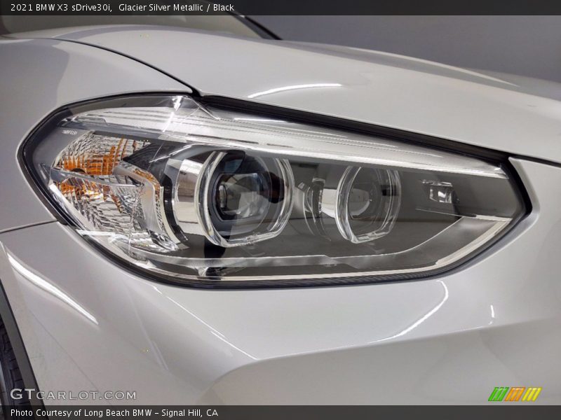 Glacier Silver Metallic / Black 2021 BMW X3 sDrive30i