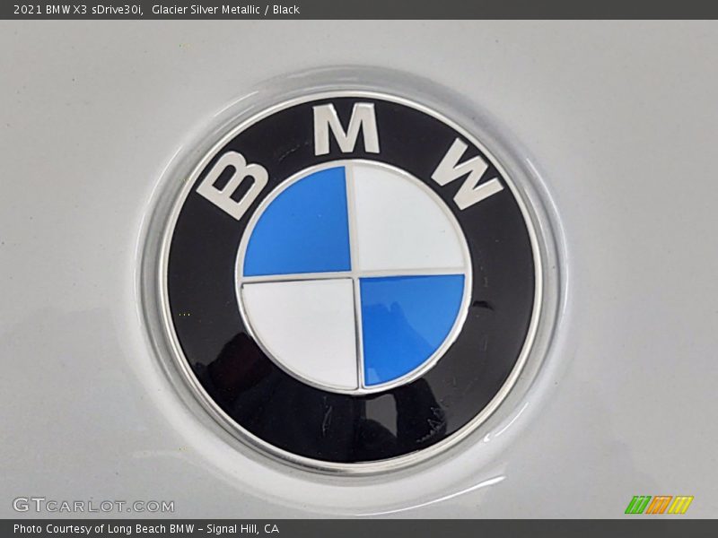 Glacier Silver Metallic / Black 2021 BMW X3 sDrive30i