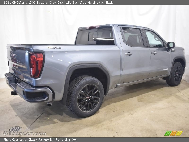 Satin Steel Metallic / Jet Black 2021 GMC Sierra 1500 Elevation Crew Cab 4WD