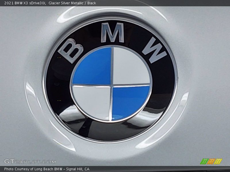 Glacier Silver Metallic / Black 2021 BMW X3 sDrive30i