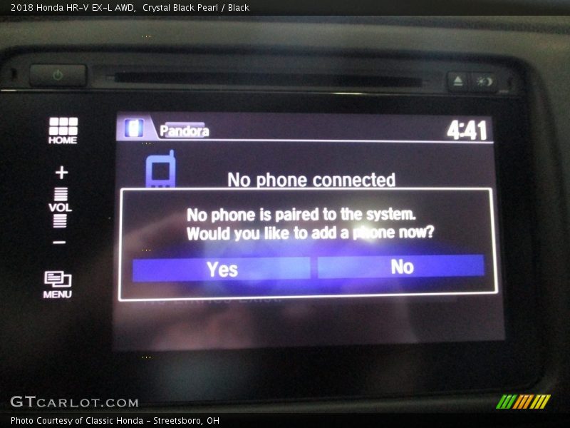 Crystal Black Pearl / Black 2018 Honda HR-V EX-L AWD