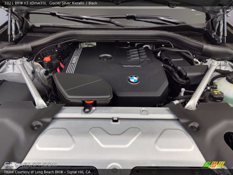 Glacier Silver Metallic / Black 2021 BMW X3 sDrive30i