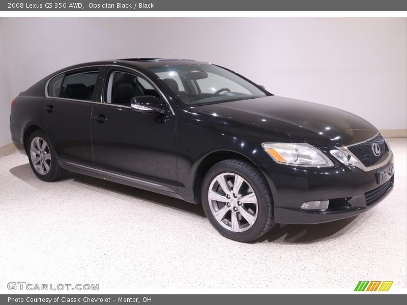 Obsidian Black / Black 2008 Lexus GS 350 AWD