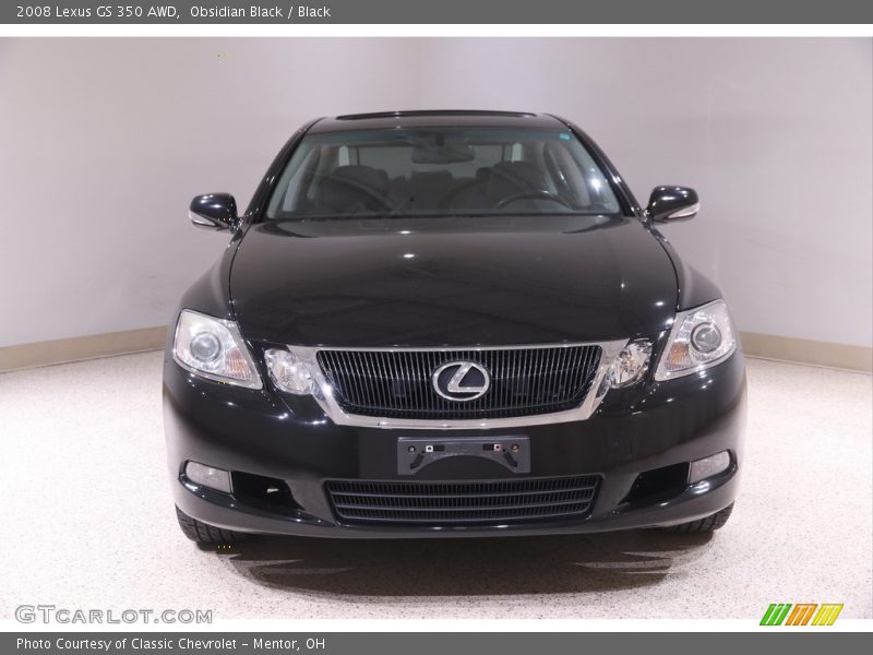 Obsidian Black / Black 2008 Lexus GS 350 AWD