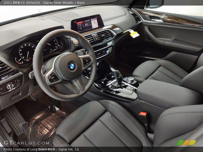 Glacier Silver Metallic / Black 2021 BMW X3 sDrive30i