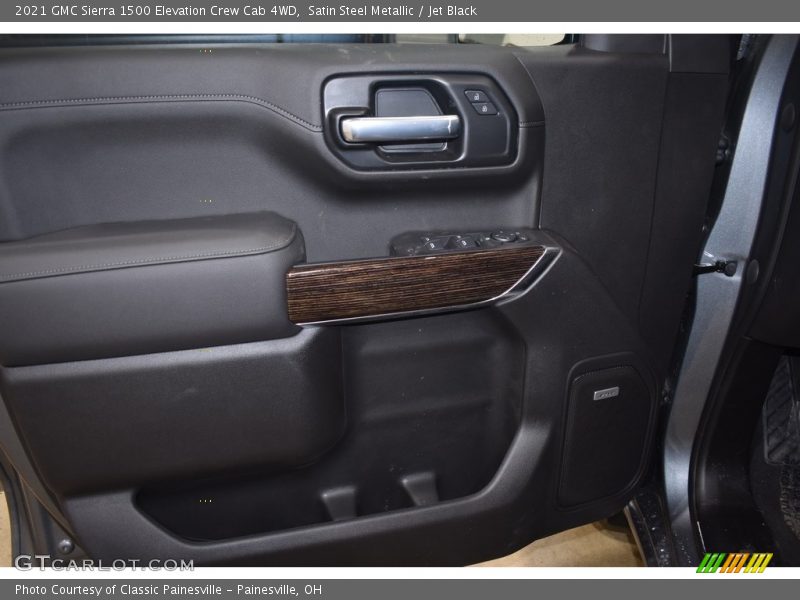 Satin Steel Metallic / Jet Black 2021 GMC Sierra 1500 Elevation Crew Cab 4WD