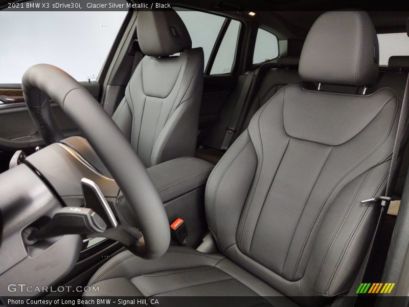 Glacier Silver Metallic / Black 2021 BMW X3 sDrive30i