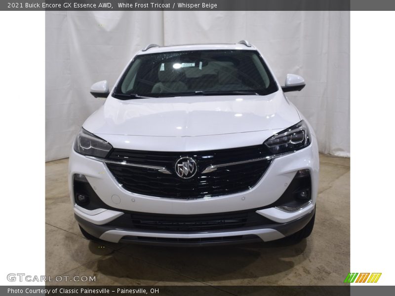 White Frost Tricoat / Whisper Beige 2021 Buick Encore GX Essence AWD