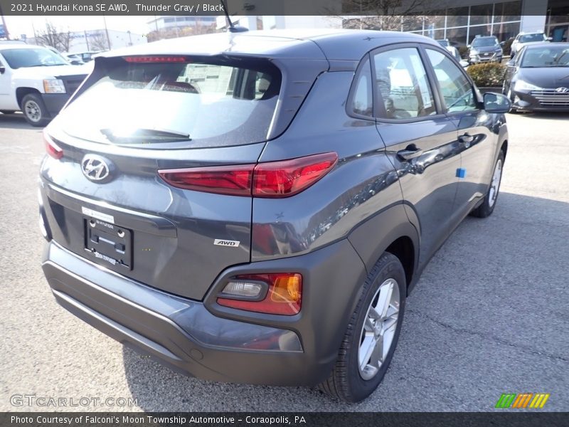 Thunder Gray / Black 2021 Hyundai Kona SE AWD