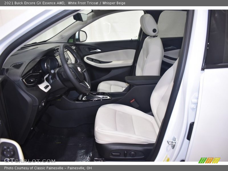 White Frost Tricoat / Whisper Beige 2021 Buick Encore GX Essence AWD