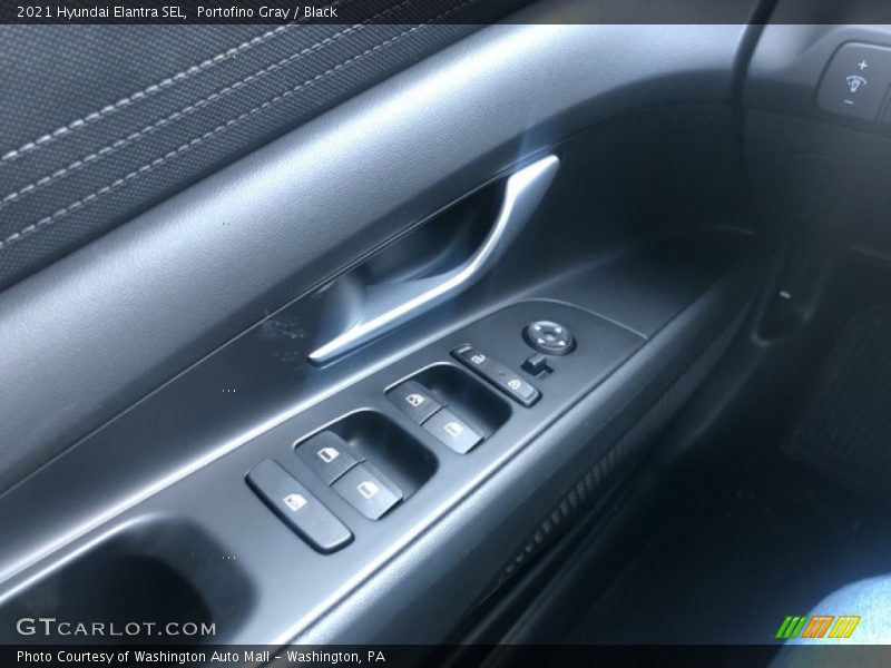 Portofino Gray / Black 2021 Hyundai Elantra SEL