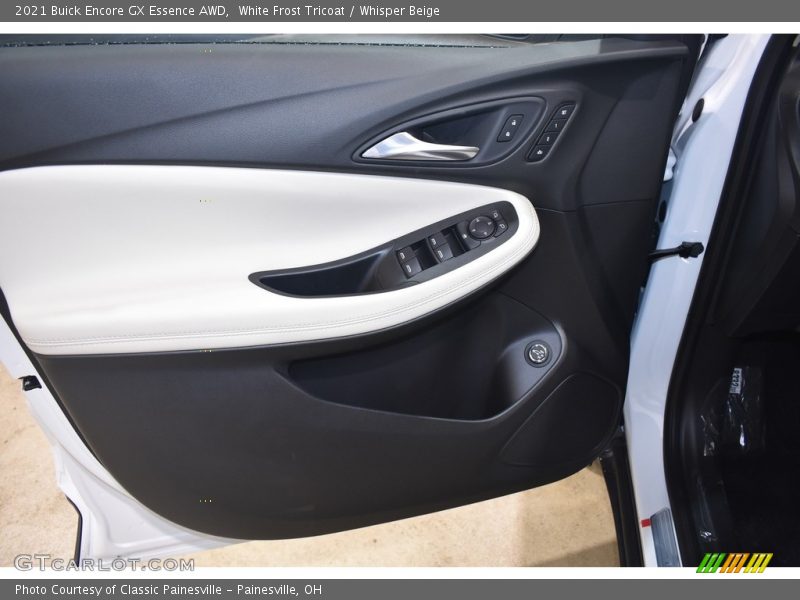 White Frost Tricoat / Whisper Beige 2021 Buick Encore GX Essence AWD