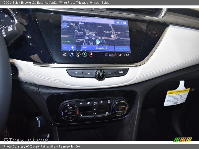 White Frost Tricoat / Whisper Beige 2021 Buick Encore GX Essence AWD