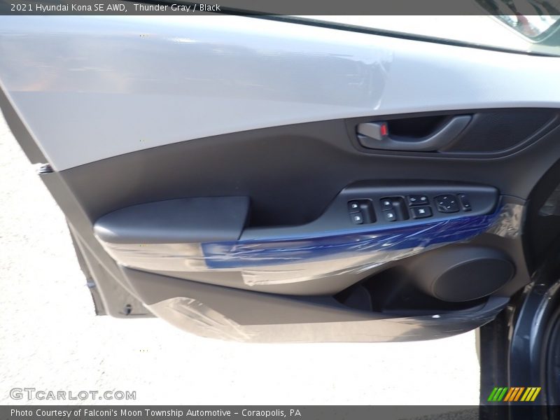 Thunder Gray / Black 2021 Hyundai Kona SE AWD