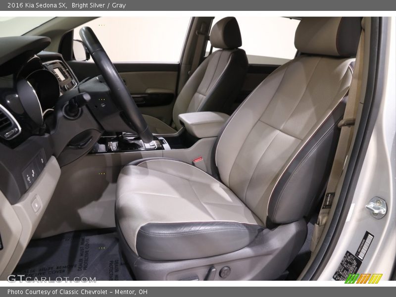  2016 Sedona SX Gray Interior