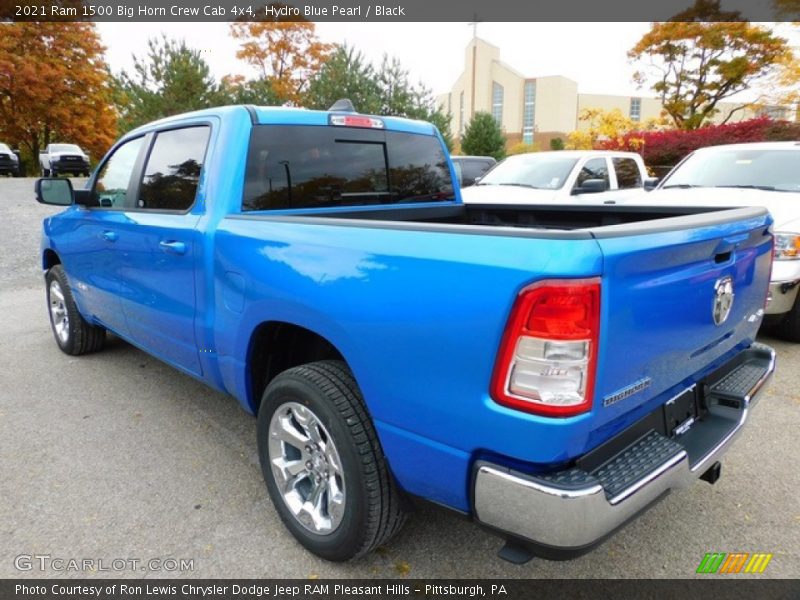 Hydro Blue Pearl / Black 2021 Ram 1500 Big Horn Crew Cab 4x4