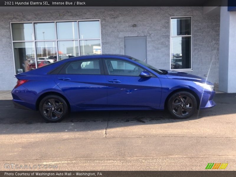 Intense Blue / Black 2021 Hyundai Elantra SEL