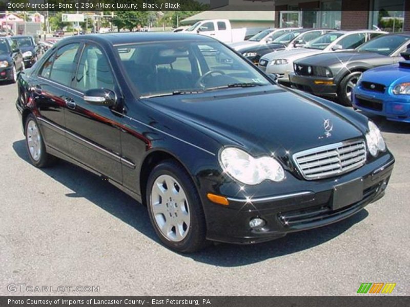 Black / Black 2006 Mercedes-Benz C 280 4Matic Luxury