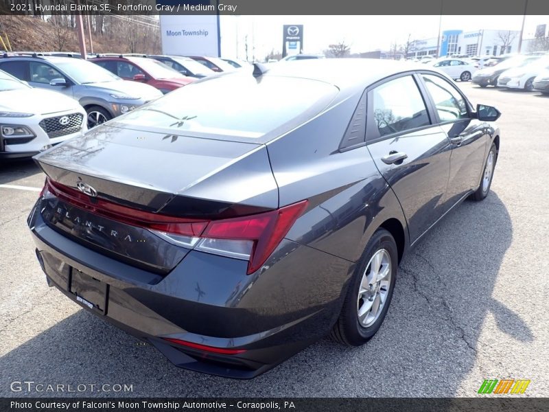 Portofino Gray / Medium Gray 2021 Hyundai Elantra SE