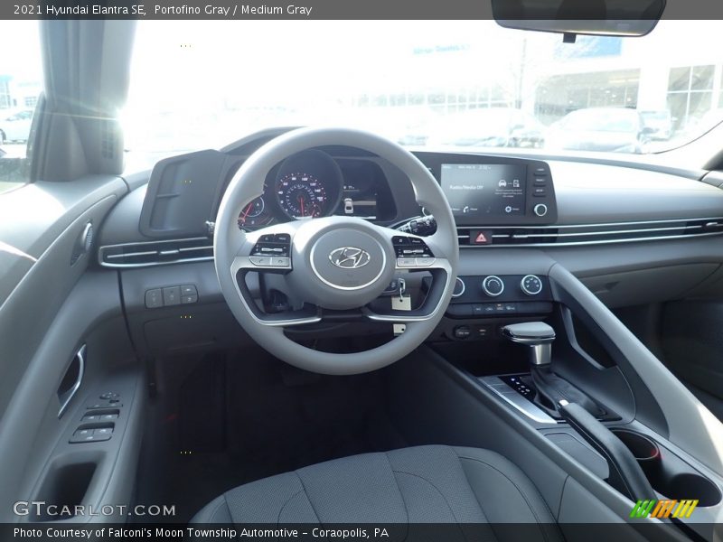 Portofino Gray / Medium Gray 2021 Hyundai Elantra SE
