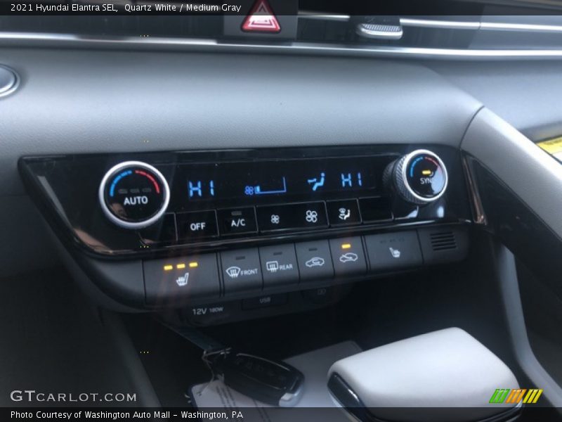 Quartz White / Medium Gray 2021 Hyundai Elantra SEL