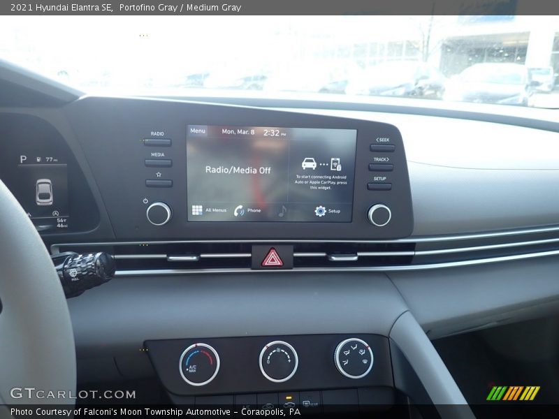 Portofino Gray / Medium Gray 2021 Hyundai Elantra SE